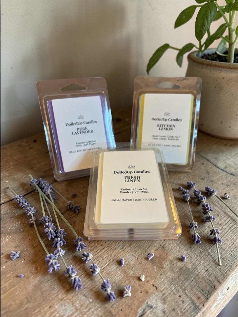 Soft Reset Wax Melt Trio - Lavender, Fresh Linen & Lemon